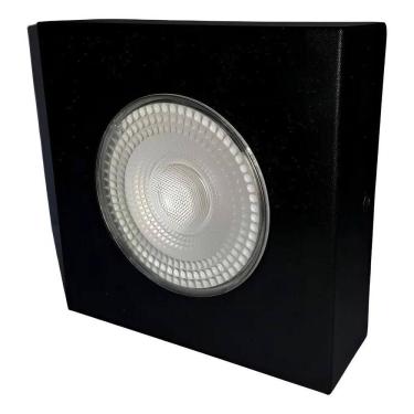 Imagem de 2X Mini Spot Plafon Sobrepor 8W Branco-Quente 3000K Preto