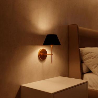 Imagem de Arandela luminária De Parede Clássica interna de alumínio e bivolt com