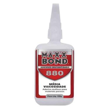Imagem de Cola Instantanea Maxx Bond 880 Super Adesivo Rapido 100g - MaxxBond