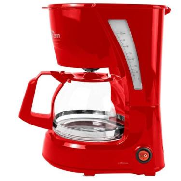 Imagem de Cafeteira Elétrica Kian 20 Xícaras 600w Vermelha Cf100 220V, 220V