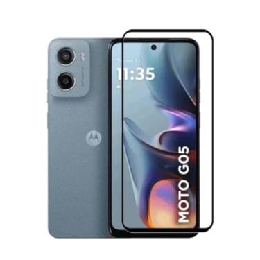 Imagem de [GL CASES] Pelicula Moto G05 Anti Risco Película Motorola Moto G05 De Vidro Temperado 3D 9H Proteção Com Cobertura Total Da Tela + Kit Limpeza Para Aplicação Livre De Bolhas