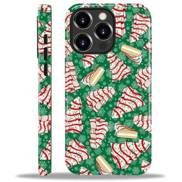Imagem de Toulas Capa para iPhone 15 Pro, capa rígida de camada dupla híbrida resistente a arranhões, árvore de Natal, biscoito de lanche de Natal