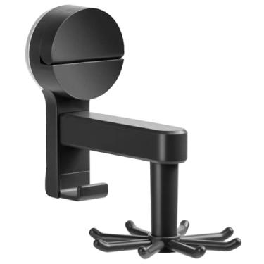 Imagem de Ganchos com ventosa – Organizador de montagem na parede giratório de 360°, ganchos sem adesivos para paredes, cozinha, banheiro, suporte de utensílios de cozinha, porta-chaves, cômoda (8 ganchos