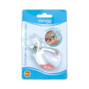 Imagem de Cortador de unha com lupa - Clingo, Clingo, Rosa