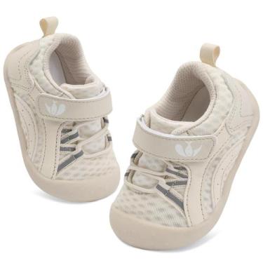 Imagem de Sapatos de bebê FEETCITY Wide Baby First Walking Bege 18-24 meses