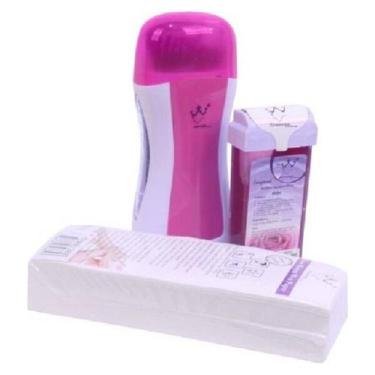 Imagem de Aquecedor de cera Roll On + 1 Wax + 100 bandas para depilação - Lightb