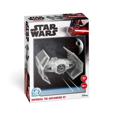 Imagem de Star Wars Imperial TIE Advanced X1 Fighter 3D Modelo Puzzle - Muye Tra