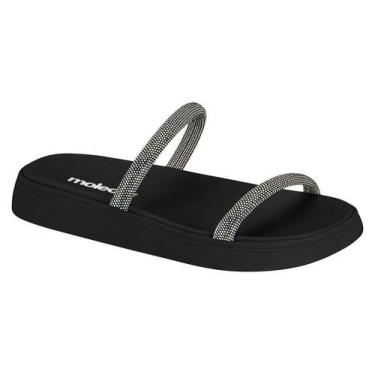 Imagem de Papete Moleca 2 Tiras Com Glitter Preto/Holografico, Preto, Holografic