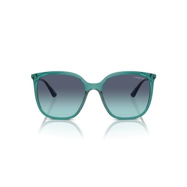 Imagem de Vogue Eyewear Óculos de sol quadrados femininos Vo5564s, Verde, 54 mm