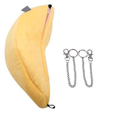 Imagem de Acouto Cama Suspensa de Veludo e Banana para Animais de Estimação para Hamster - Rede Aconchegante House (Amarelo)