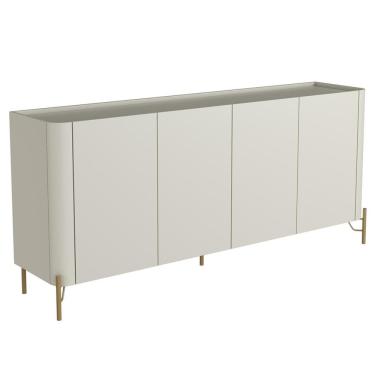 Imagem de Buffet Para Sala De Jantar 4 Portas 1 Gaveta Pés Industrial Dourado Naim I03 Luna - Lyam