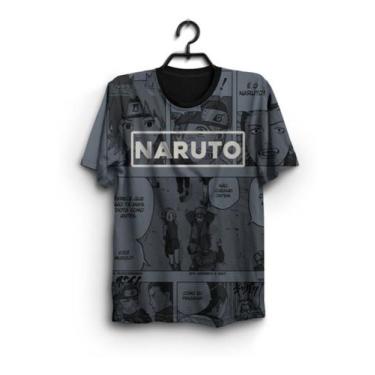 Imagem de Camisa Camiseta Blusa Masculina Naruto Anime Toda Estampada - smoke, P