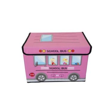 Imagem de Caixa organizadora infantil tampa brinquedoteca armazenament - Útil Fe