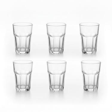 Imagem de Kit de Copos de Vidro Sydney 350ml – Jogo com 6 ou 12 Peças, Design Robusto e Elegante, Vidro Reforçado 4mm para Drinks, Sucos e Whisky