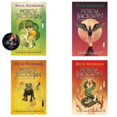 Imagem de Kit 4 Livros, O mar de monstros Vol.2+ A maldição do titã Vol.3+ A bat