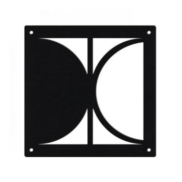 Imagem de Kit Divisórias Placas Decorativas de Ambientes Internos em MDF 3mm Preto 20cm x 20cm (30)