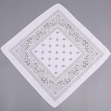 Imagem de Bandana de poliéster floral de caju vintage branca unissex moda para ciclismo ao ar livre, estilo hip hop, presente moderno, roupa casual, acessórios de viagem para homens, mulheres e adultos
