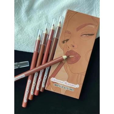 Imagem de Batom Líquido Matte - 6 Cores à Prova D'Água e Suor - Conjunto Nude, C