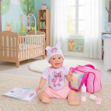 Imagem de Boneca Reborn Bebê Angel Realista Em Silicone Kit Bolsa Maternidade Po