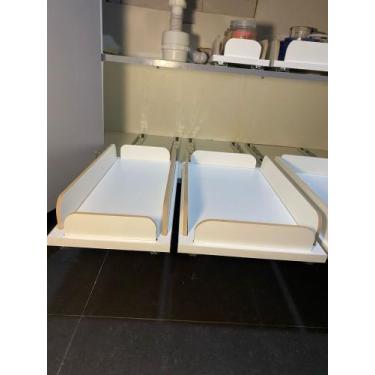 Imagem de Prateleira com Borda Telescópica  Organizador Deslizante para Armário 