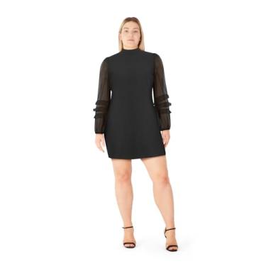 Imagem de City Chic Vestido de coquetel feminino plus size - Nyla Maise, Preto, 48
