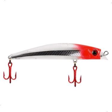 Imagem de Isca Artificial Rei do Rio 80 Sem Barbela Lipless Minnow Flutuante Mei