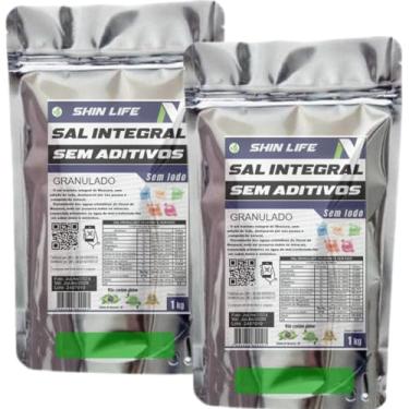 Imagem de Sal Marinho Integral Sem Aditivos Granulado 2X1kg=2KG