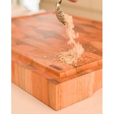 Imagem de Tábua de Corte para Churrasco Madeira Invertida 60x40x6cm Domama Essence - Grande PREMIUM