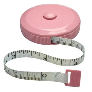 Imagem de Trena Fita Metrica 150 Cm Corporal Saude - LOVE SAUDE, ROSA BEBE