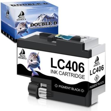 Imagem de Cartucho de tinta preta Double D LC406 para impressoras Brother