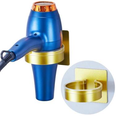 Imagem de Suporte para secador de cabelo Oukimly, montado na parede, em metal do