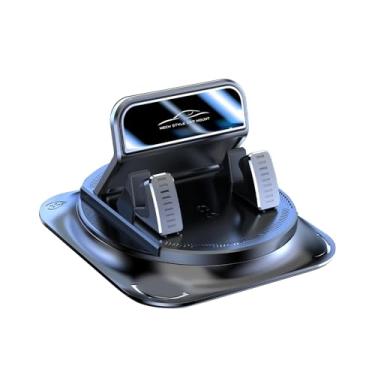 Imagem de Shakas Suporte de celular para painel, rotação de 360 graus, suporte de navegação de operação com uma mão antiderrapante, suporte de posicionamento horizontal e vertical lavável autoadesivo, para a