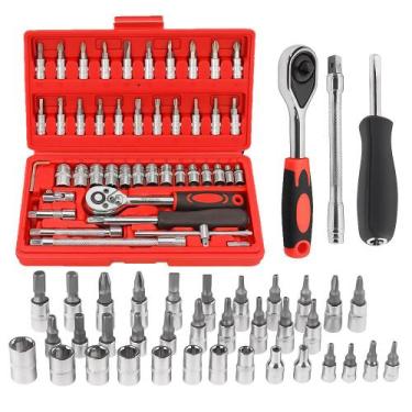 Imagem de Mala 46 Chaves Soquete Boca Catraca Fenda Estrela Allen Tork - Hai Bra