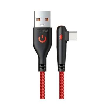 Imagem de Cabo USB Para Tipo-C De Carregamento Rápido 120W Trançado Em Nylon Com