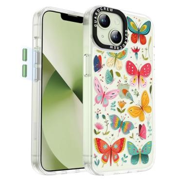 Imagem de GuardCrew Capa para iPhone 13 e capa para iPhone 14, [proteção contra quedas de grau militar de 3,5 m à prova de colisão] [antiamarelamento e antidescasca] capa de telefone fina de TPU transparente à