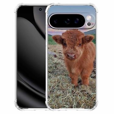 Imagem de malegaon Linda estampa de gado de fazenda de vaca, capa completa de TPU macio moderno para Google Pixel 10 Pro XL