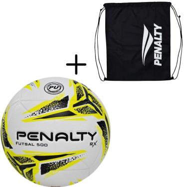Imagem de Kit 01 Bola De Futsal Penalty RX 500 XXIII 2023+1 Bolsa,Sacola Penalty De Ginastica Academia Gym Bag-Masculino