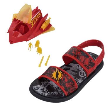 Imagem de Sandalia Infantil Menino Facil Calce Liga Da Justica Galaxy