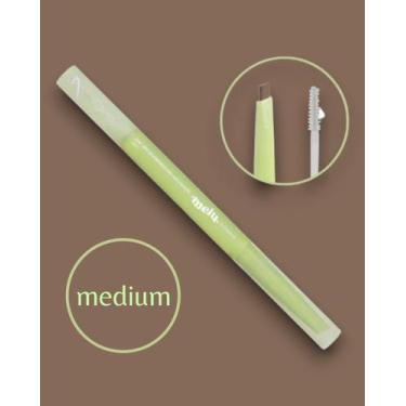 Imagem de Lápis de Sobrancelha + Gel Fixador 2 em 1 Ruby Rose - Prático Cor:Medi