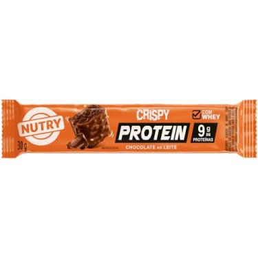 Imagem de Nutry Barra De Proteínas Crispy Chocolate Ao Leite 30G - Com Whey E 9G De Proteínas