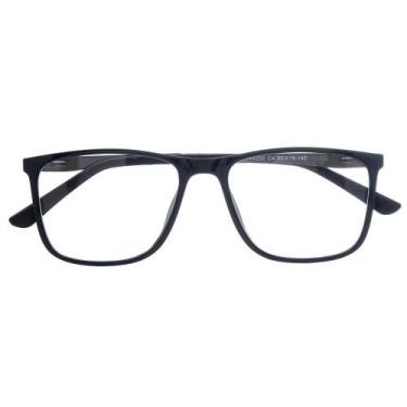 Imagem de Armação De Óculos Para Grau Masculino Retangular Istambul - Shark Ócul