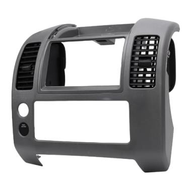 Imagem de Tbest Painel central frontal painel de instrumentos moldura 68259ZP16D substituição para Frontier 2005 2020 cinza ABS material upgrade proteção painel