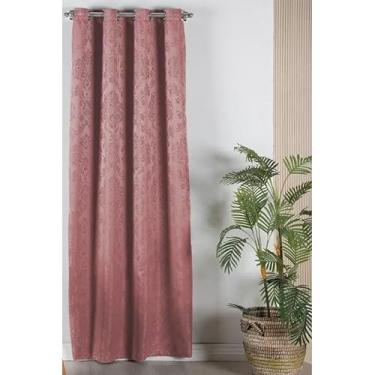 Imagem de Cortina Porta Jacquard Cortinas para Sala e Quarto Cozinha(Rosé)