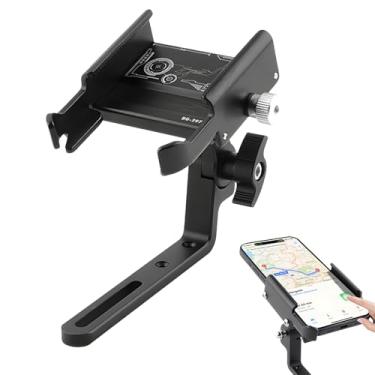 Imagem de Suporte Para Telemóvel de Bicicleta,Rotação 360 Graus Acessórios Robustos - Suporte Ajustável Para Moto Com Segura | Para Guidão De Scooter E Viagens 5,8-10 Cm Largura Navegação Por GPS