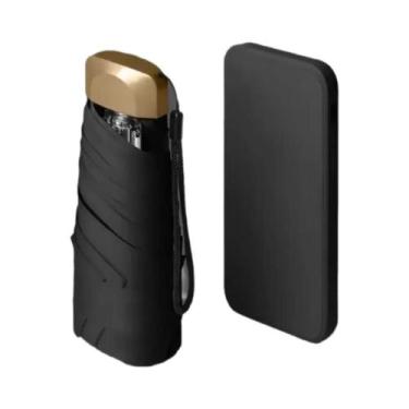 Imagem de Mini Vinil Folding Pocket Umbrella, Proteção UV Ultravioleta, Sun Shad