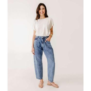 Imagem de Calça Jeans Baggy Feminina-04029 - Marisa, 38, Jeans