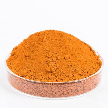 Imagem de GOODTAKE Pigmento de concreto a granel de 4,5 kg, pigmento de óxido de ferro laranja em pó, corante de cimento concreto em pó para tinta de azulejo pastel argamassa de cimento (laranja, 4,5 kg)