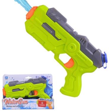 Imagem de Brinquedo Pistola Lança Água Infantil Manual Sortido Verde ou Laranja 