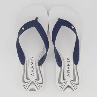 Imagem de Chinelo Aramis Curves Branco e Marinho-Masculino