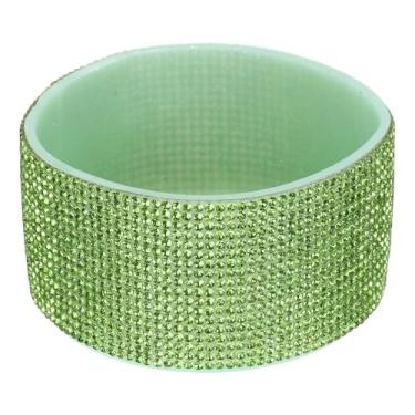 Imagem de Bota de silicone com glitter, bota protetora de garrafa de água de diamante, antiderrapante, acessórios para copo Stanley Tumbler 567-1,134 g com fundo de 7 cm, verde